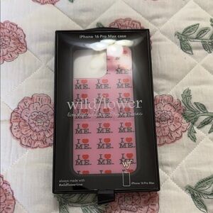 Wildflowers Pink 'I ❤️ ME' Pattern iPhone Case